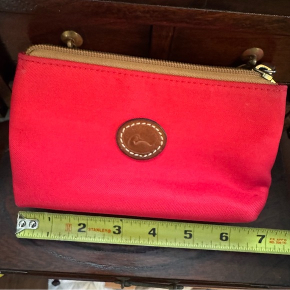 Dooney & Bourke Red Nylon Zip Pouch - Picture 2 of 10